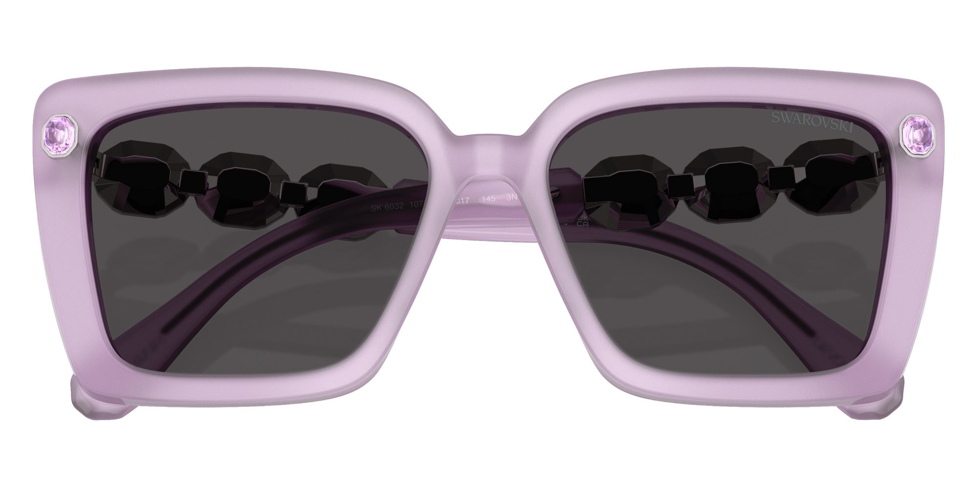 Swarovski SK6032 107587 55 - Milky Lilac / Dark Gray #id:sk6032107587_s:110120
