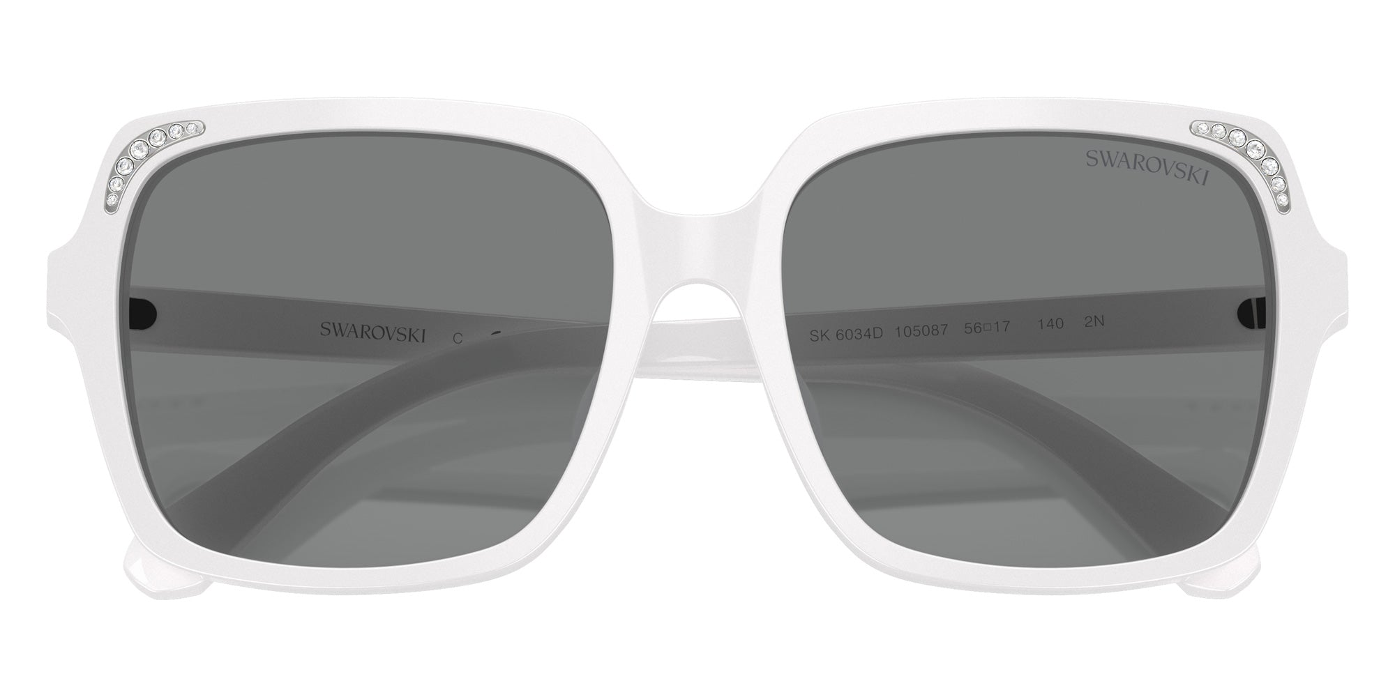 Swarovski SK6034D 105087 56 - White / Dark Gray #id:sk6034d105087_s:104120