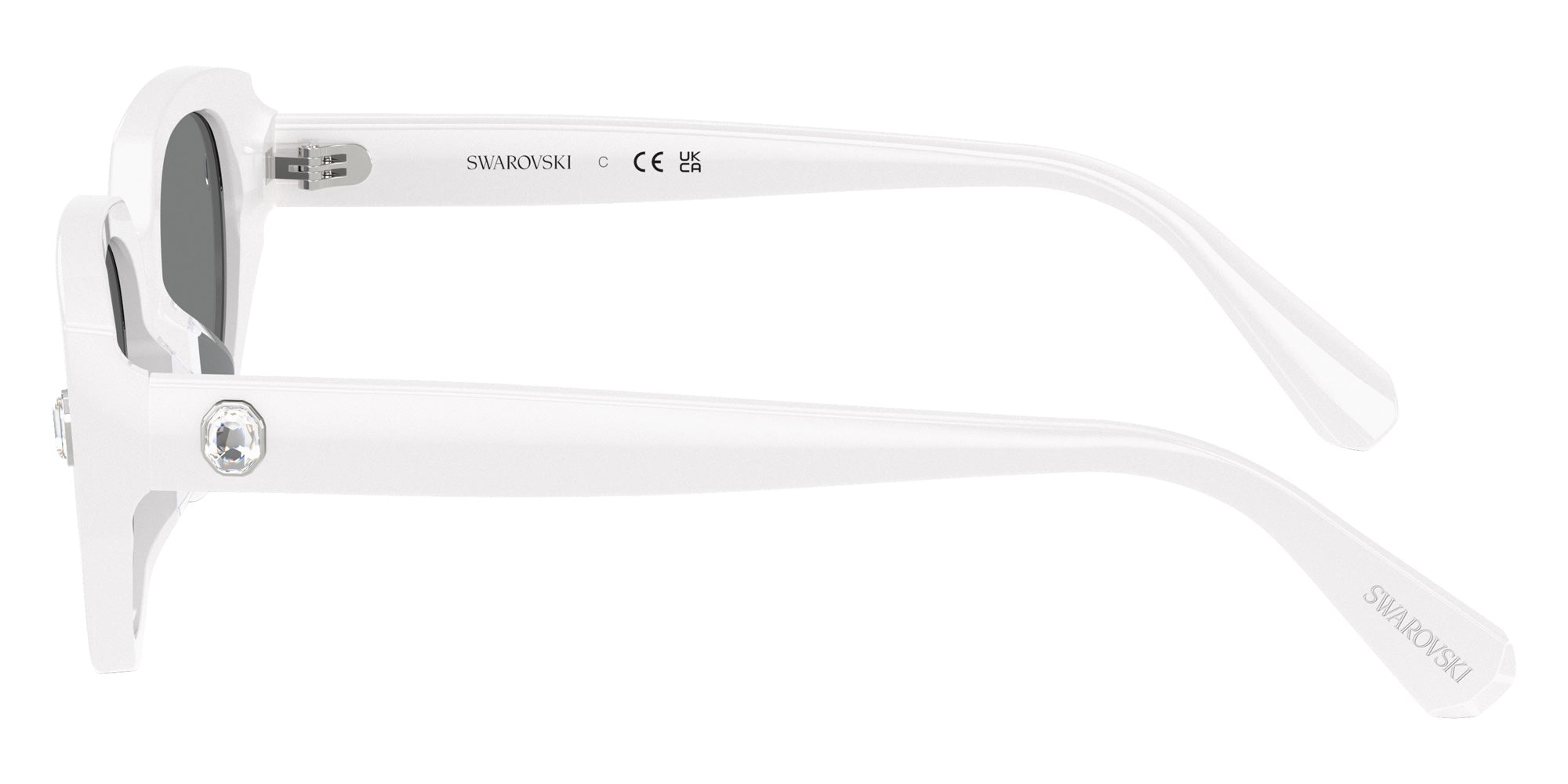 Swarovski SK6035D 105087 54 - White / Dark Gray #id:sk6035d105087_s:102110
