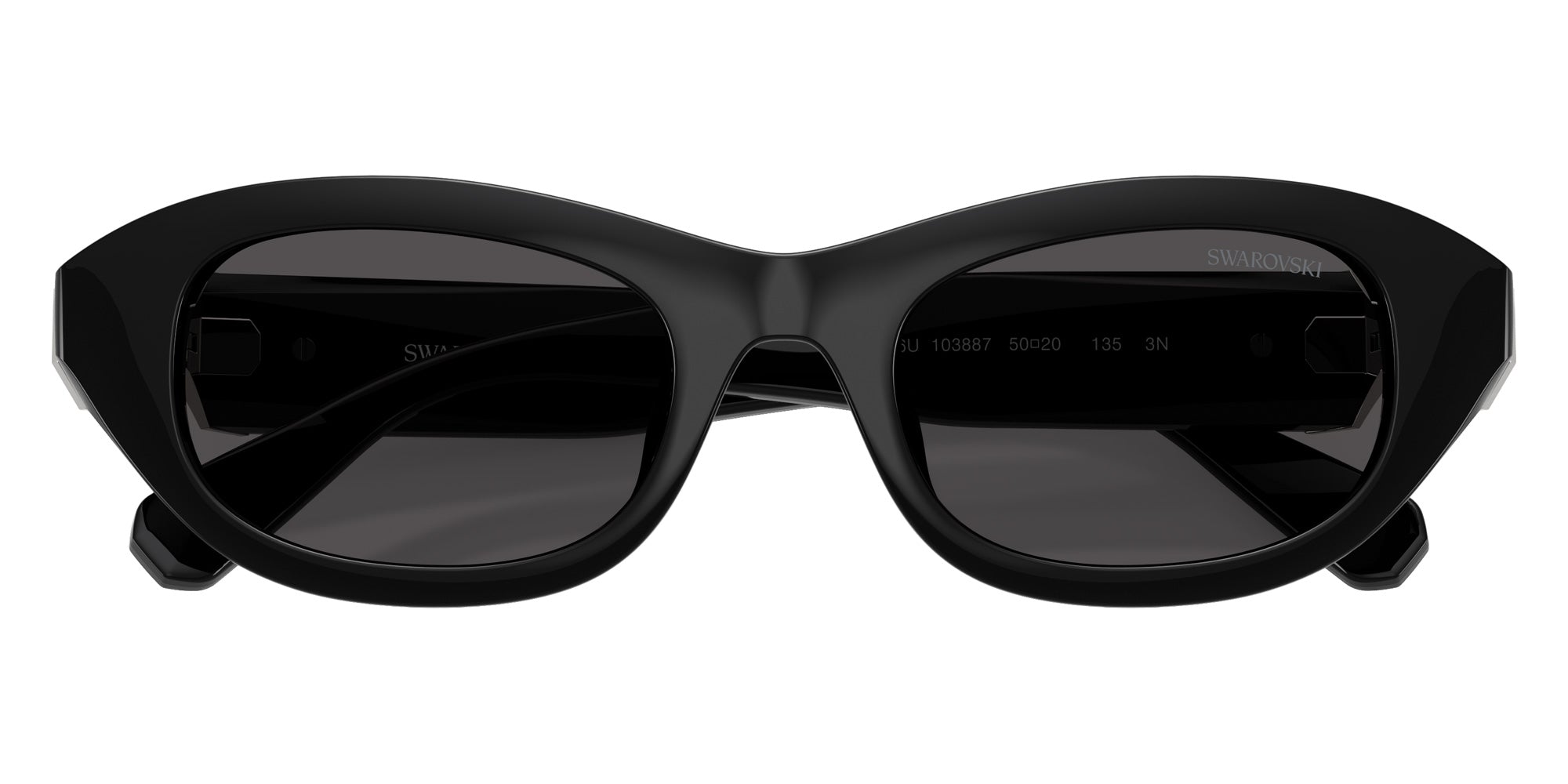 Swarovski SK6036U 103887 50 - Black / Dark Gray #id:sk6036u103887_s:102120