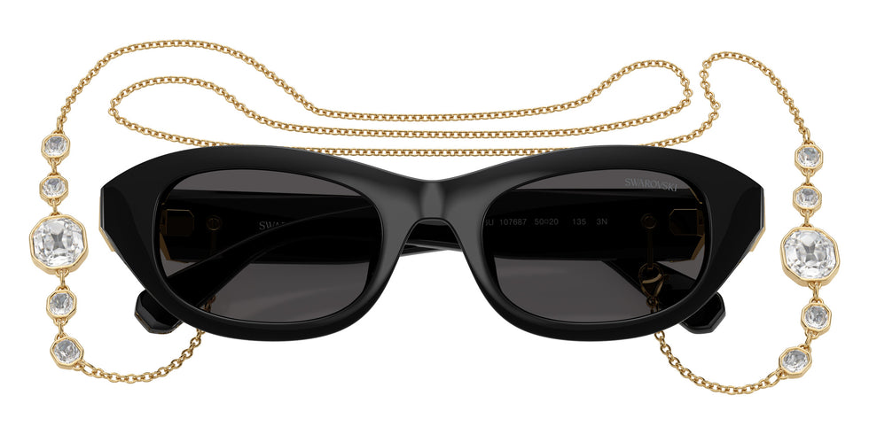 Swarovski SK6036U 107687 50 - Black / Dark Gray #id:sk6036u107687_s:108120