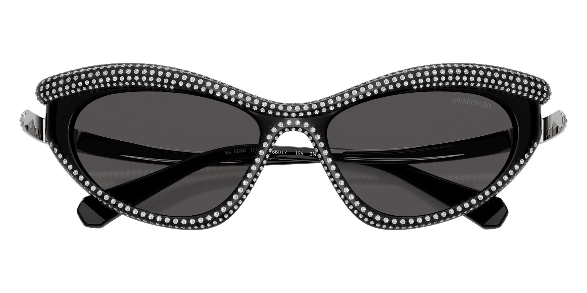 Swarovski SK6038 100187 56 - Black / Dark Gray #id:sk6038100187_s:100120