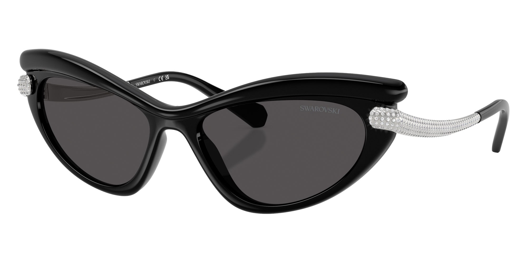 Swarovski SK6038 103887 56 - Black / Dark Gray #id:sk6038103887_s:102105