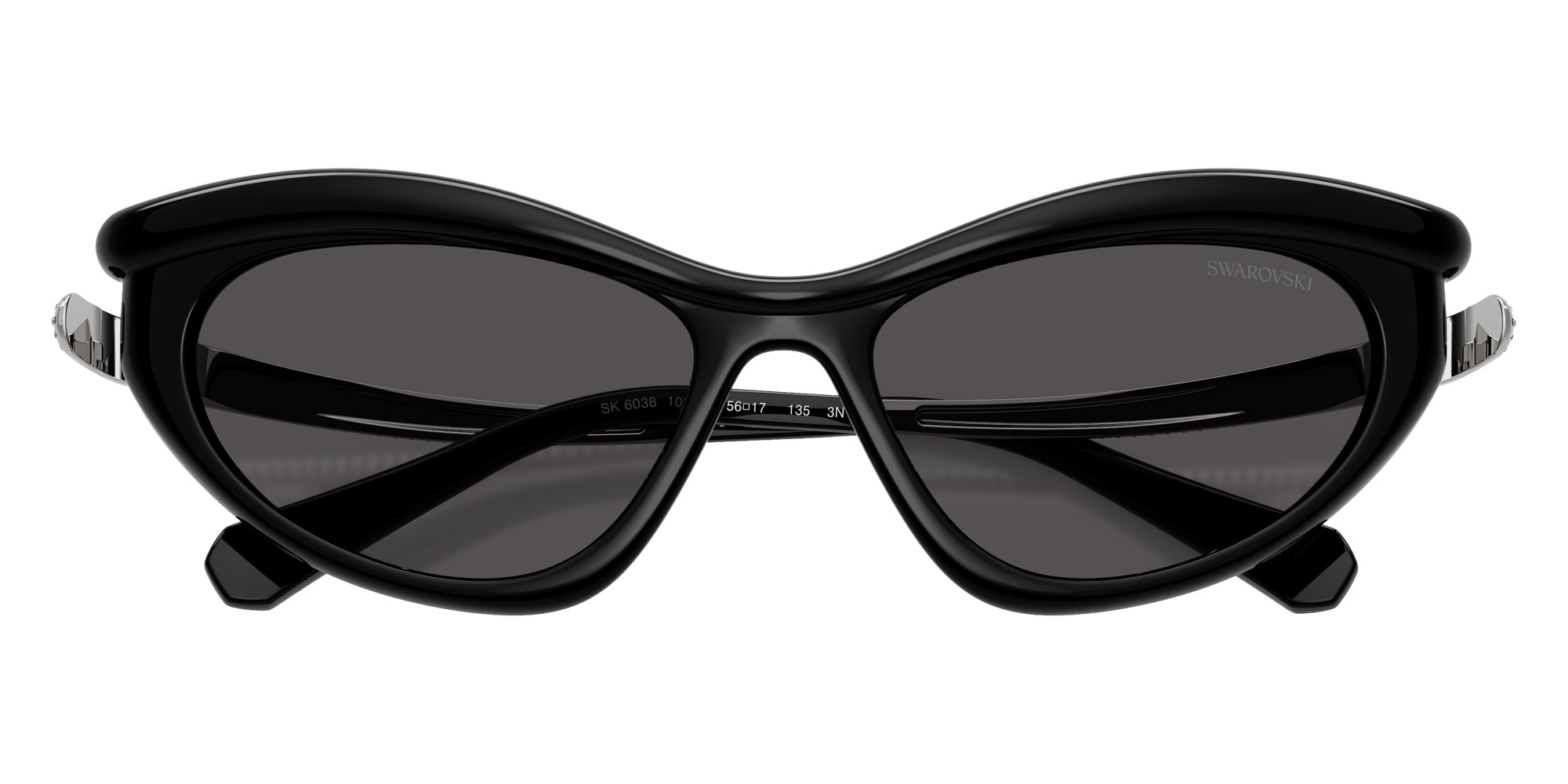 Swarovski SK6038 103887 56 - Black / Dark Gray #id:sk6038103887_s:102120