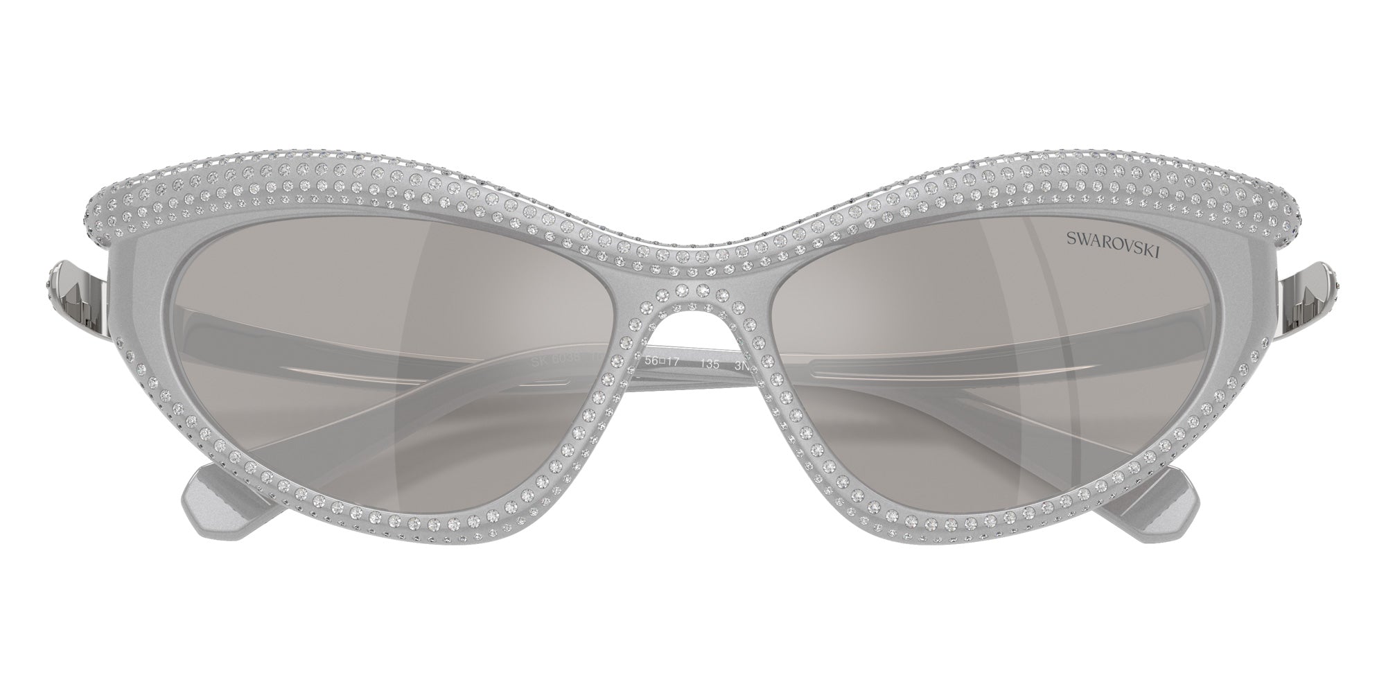Swarovski SK6038 10596G 56 - Silver / Light Gray Mirrored Silver #id:sk603810596g_s:106120