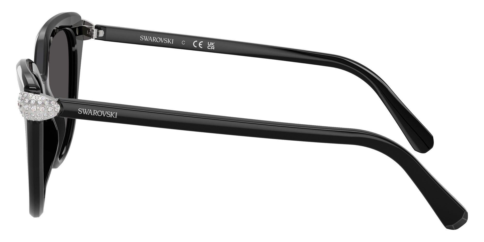 Swarovski SK6039F 100187 56 - Black / Dark Gray #id:sk6039f100187_s:100110