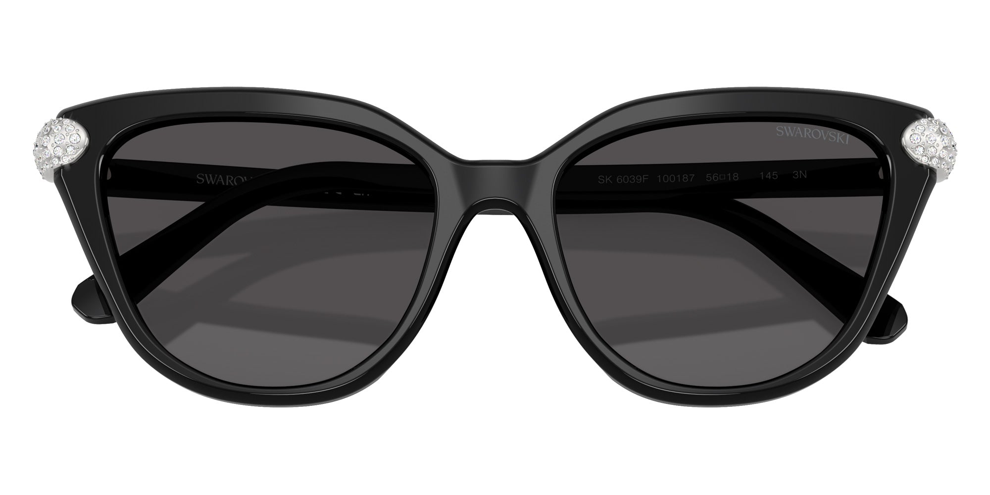 Swarovski SK6039F 100187 56 - Black / Dark Gray #id:sk6039f100187_s:100120