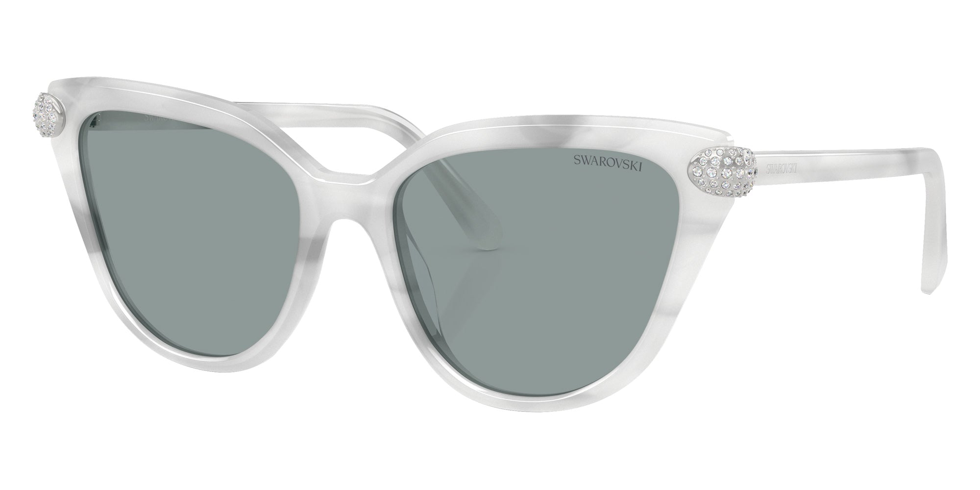 Swarovski SK6039F 1042/1 56 - White Havana / Dark Gray #id:sk6039f10421_s:104105