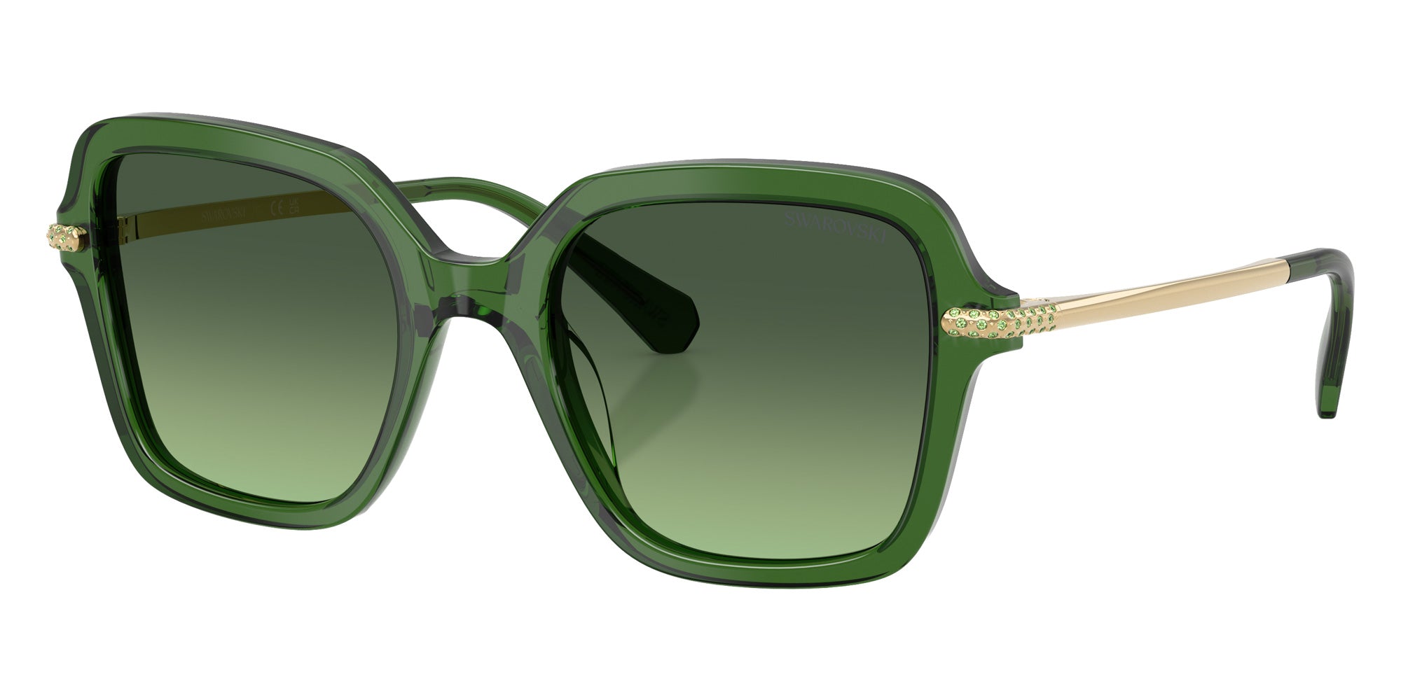 Swarovski SK6040 10812A 50 - Transparent Dark Green / Green Gradient #id:sk604010812a_s:110105