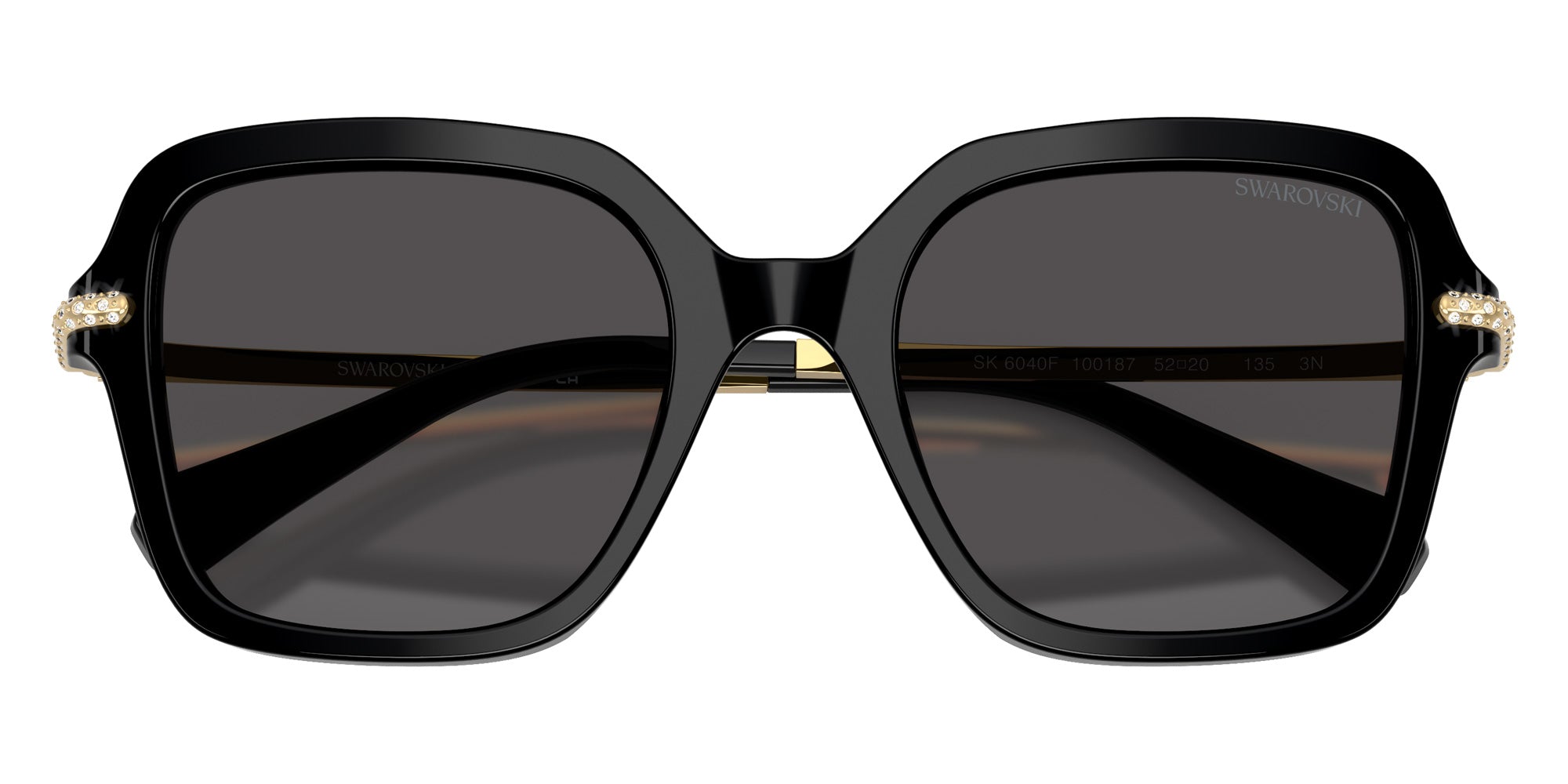 Swarovski SK6040F 100187 52 - Black / Dark Gray #id:sk6040f100187_s:100120