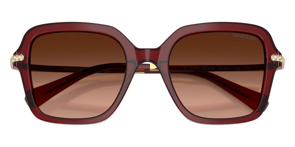 Swarovski SK6040F 10735M 52 - Transparent Burgundy / Pink Gradient Gray #id:sk6040f10735m_s:106120