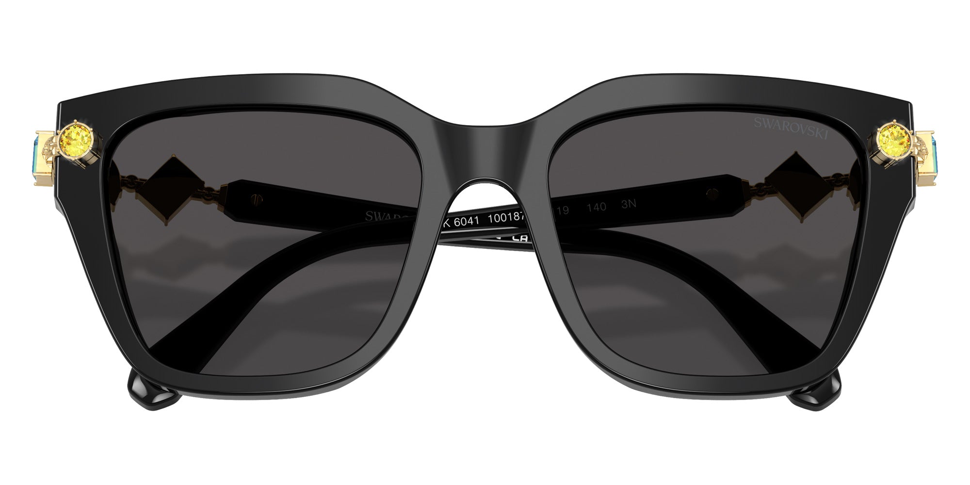 Swarovski SK6041 100187 53 - Black / Dark Gray #id:sk6041100187_s:100120