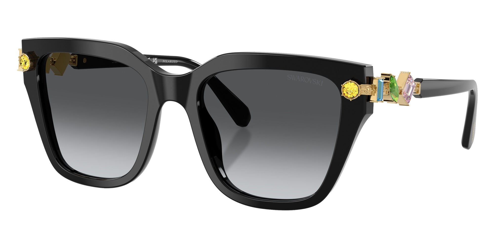 Swarovski SK6041 1001T3 53 - Black / Polarized Gray Gradient #id:sk60411001t3_s:102105