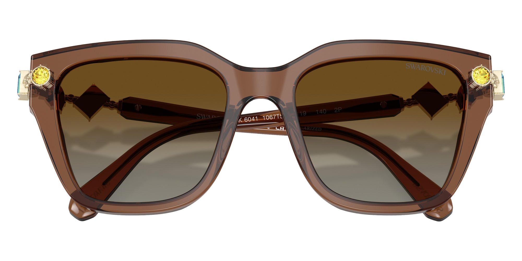 Swarovski SK6041 1067T5 53 - Transparent Brown / Gradient Brown Polarized #id:sk60411067t5_s:112120