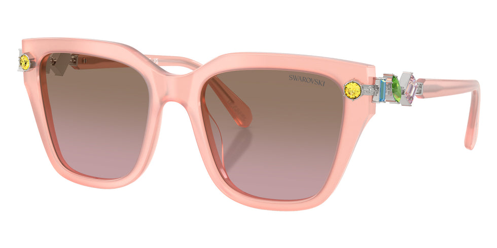 Swarovski SK6041F 104114 53 - Milky Pink / Dark Brown Dark Pink Grad Mirrored #id:sk6041f104114_s:106105
