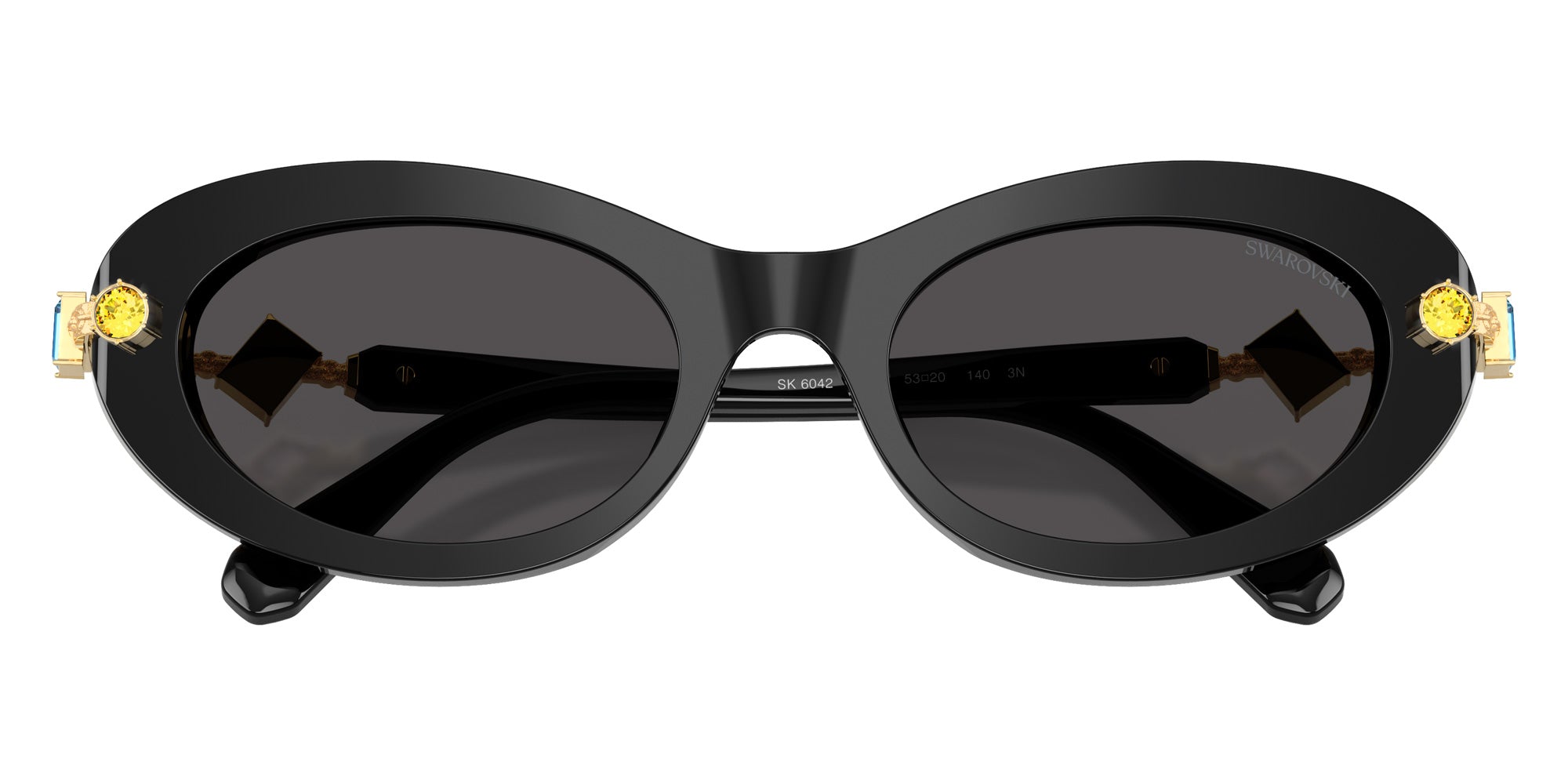 Swarovski SK6042 100187 53 - Black / Dark Gray #id:sk6042100187_s:100120