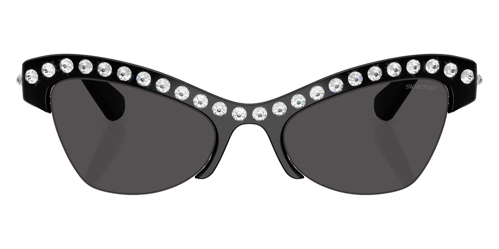 Swarovski SK6043 100187 55 - Black / Dark Gray #id:sk6043100187_s:100100