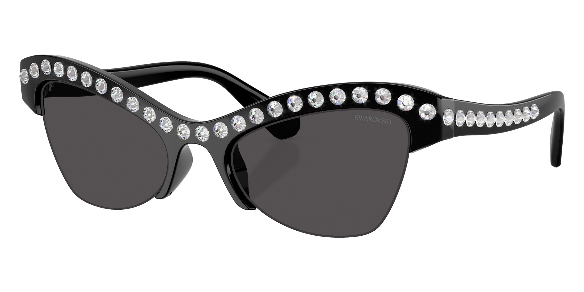 Swarovski SK6043 100187 55 - Black / Dark Gray #id:sk6043100187_s:100105