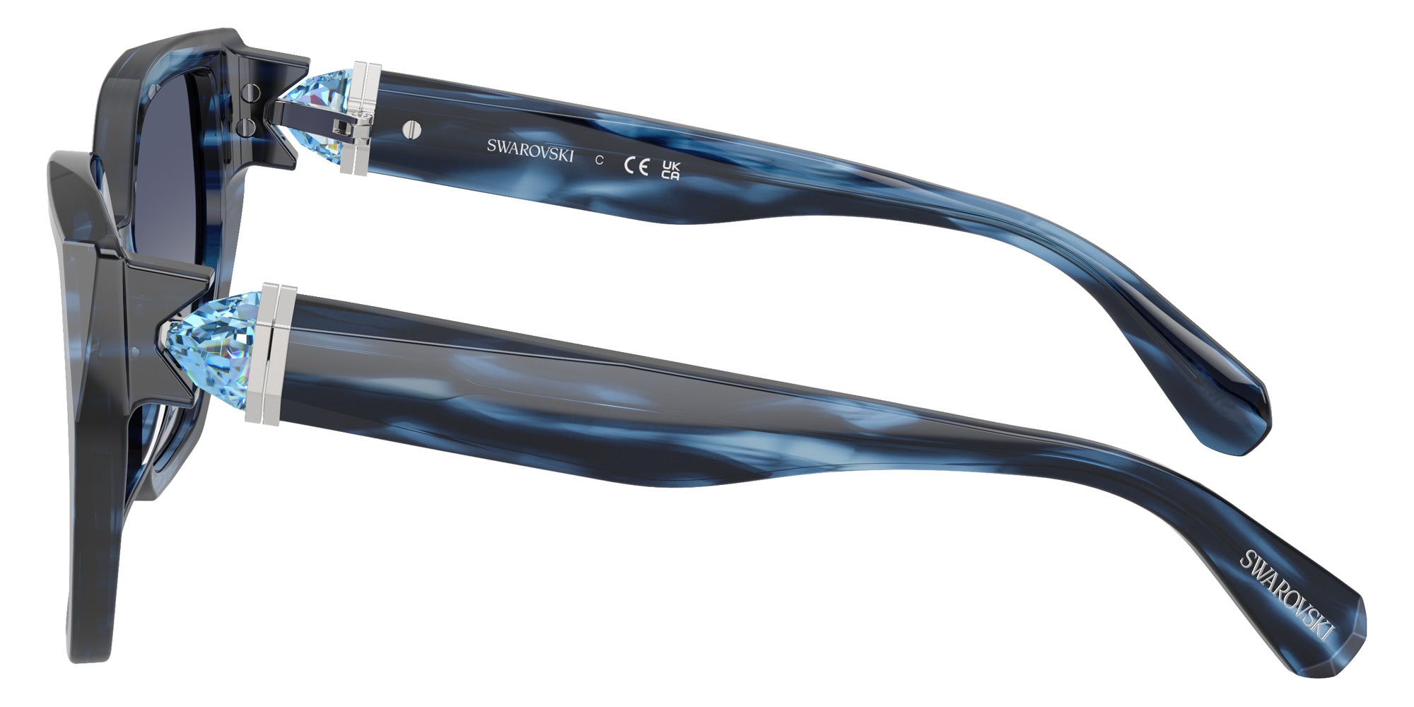 Swarovski SK6044U 10904L 56 - Striped Blue / Gradient Blue #id:sk6044u10904l_s:108110