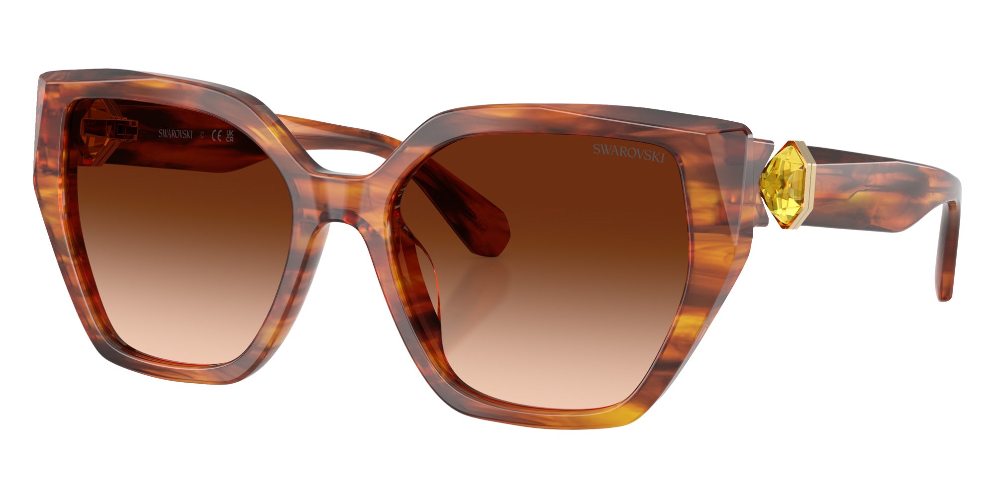 Swarovski SK6044U 109174 56 - Striped Brown / Brown Gradient #id:sk6044u109174_s:110105