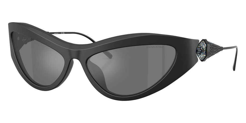 Swarovski SK6046 10206G 60 - Matte Black / Gray Mirrored Black #id:sk604610206g_s:102105