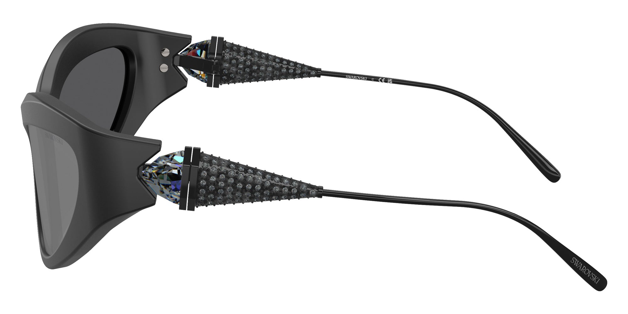 Swarovski SK6046 10206G 60 - Matte Black / Gray Mirrored Black #id:sk604610206g_s:102110