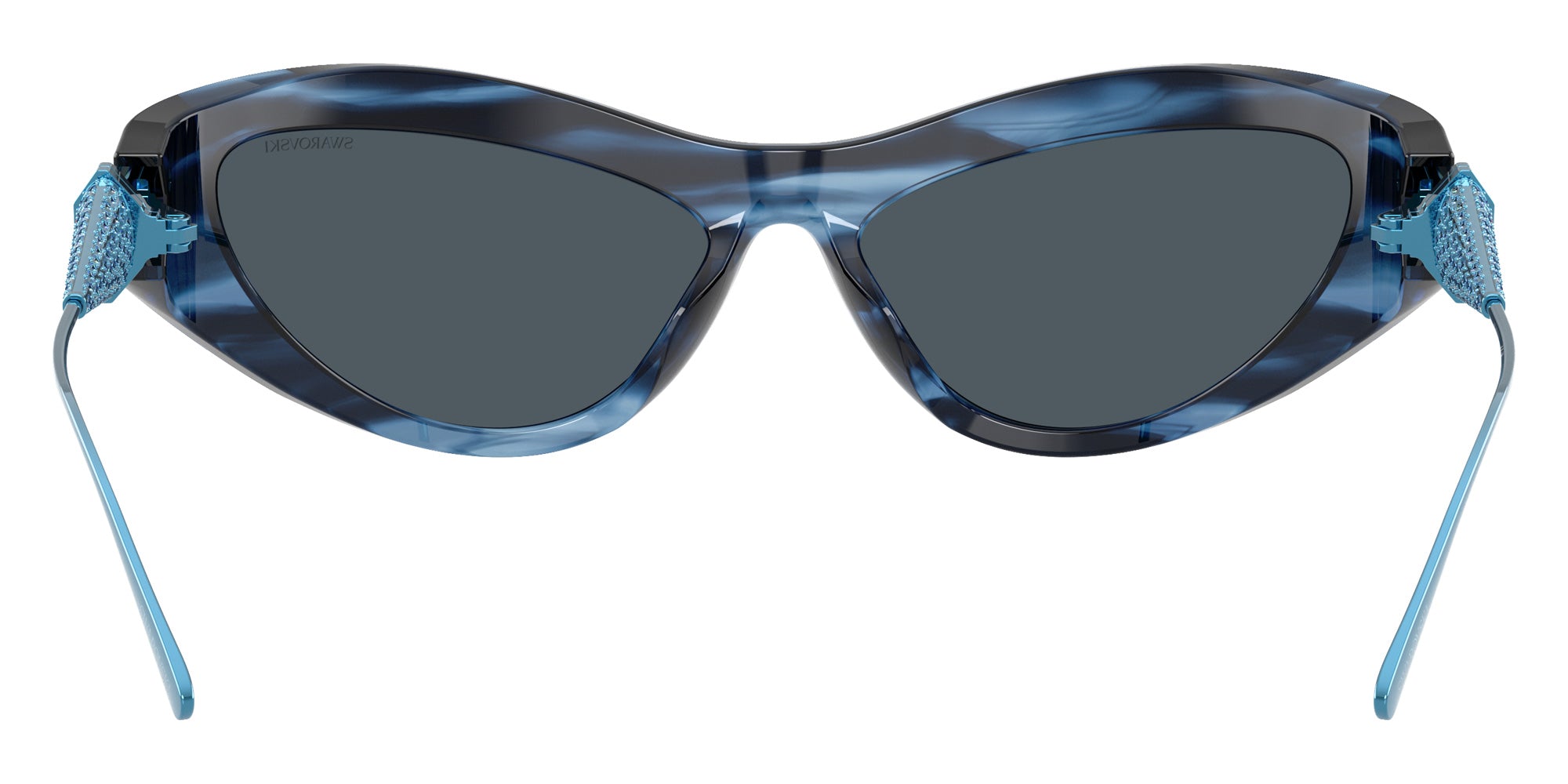 Swarovski SK6046 109087 60 - Striped Blue / Dark Gray #id:sk6046109087_s:104115