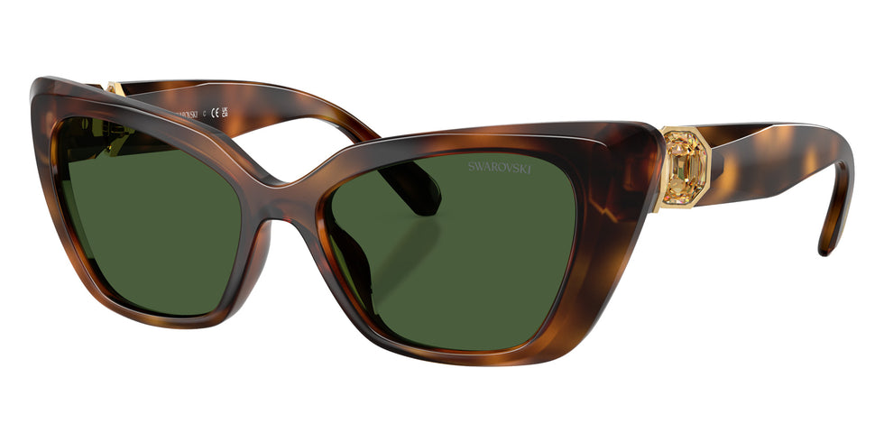 Swarovski SK6047 100271 54 - Havana / Dark Green #id:sk6047100271_s:102105