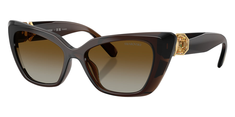 Swarovski SK6047 1084T5 54 - Transparent Brown / Polarized Brown Gradient #id:sk60471084t5_s:110105