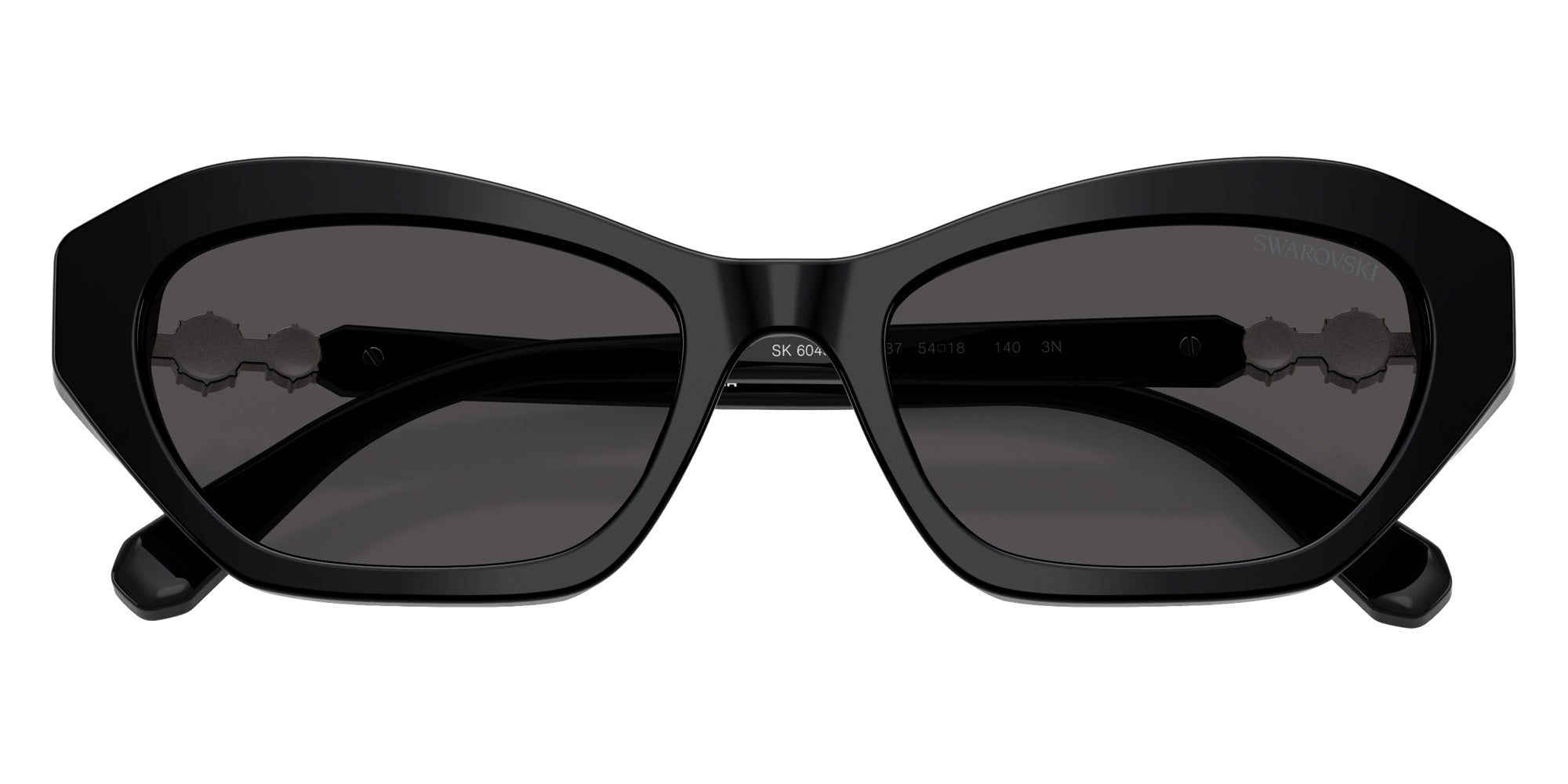 Swarovski SK6048F 103887 54 - Black / Dark Gray #id:sk6048f103887_s:100120