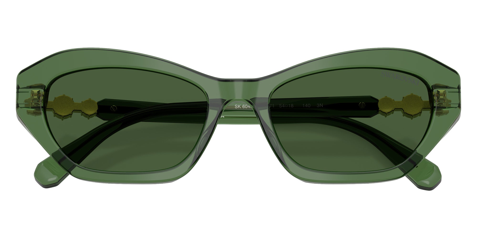 Swarovski SK6048F 108571 54 - Transparent Green / Dark Green #id:sk6048f108571_s:104120