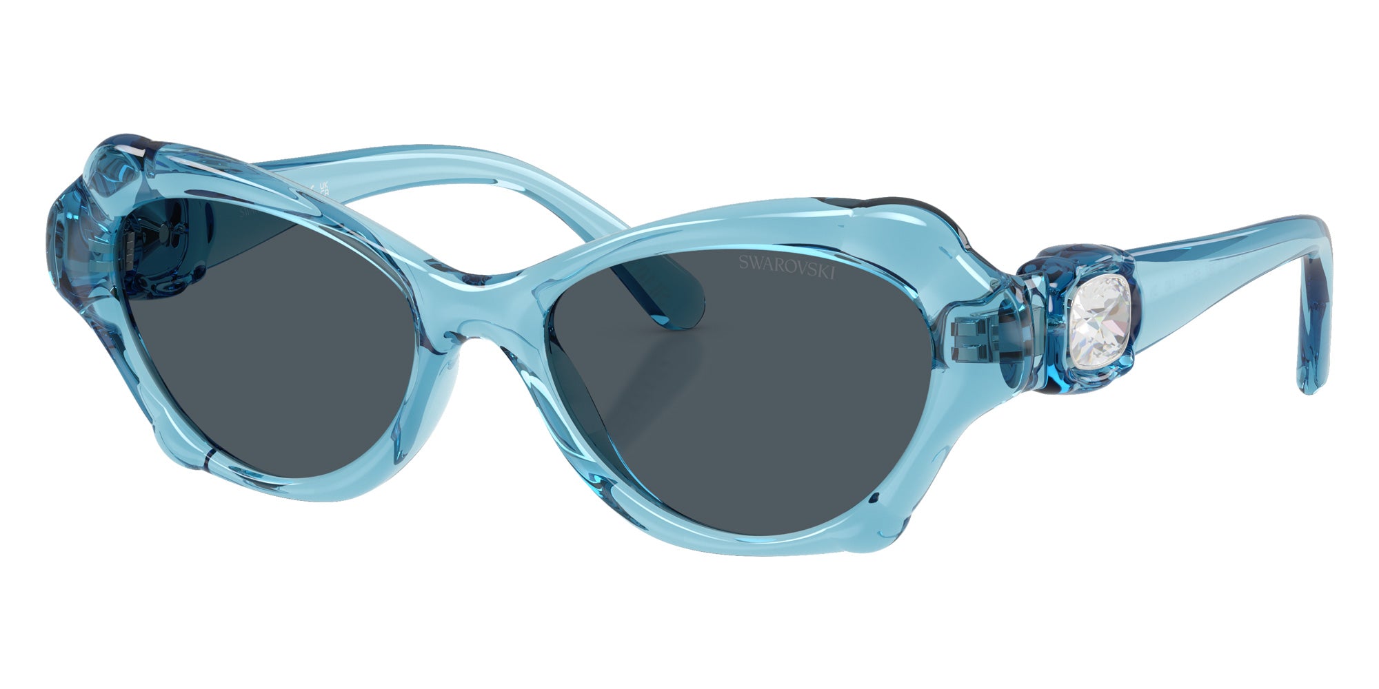 Swarovski SK6050 107887 52 - Transparent Light Blue / Dark Gray #id:sk6050107887_s:102105