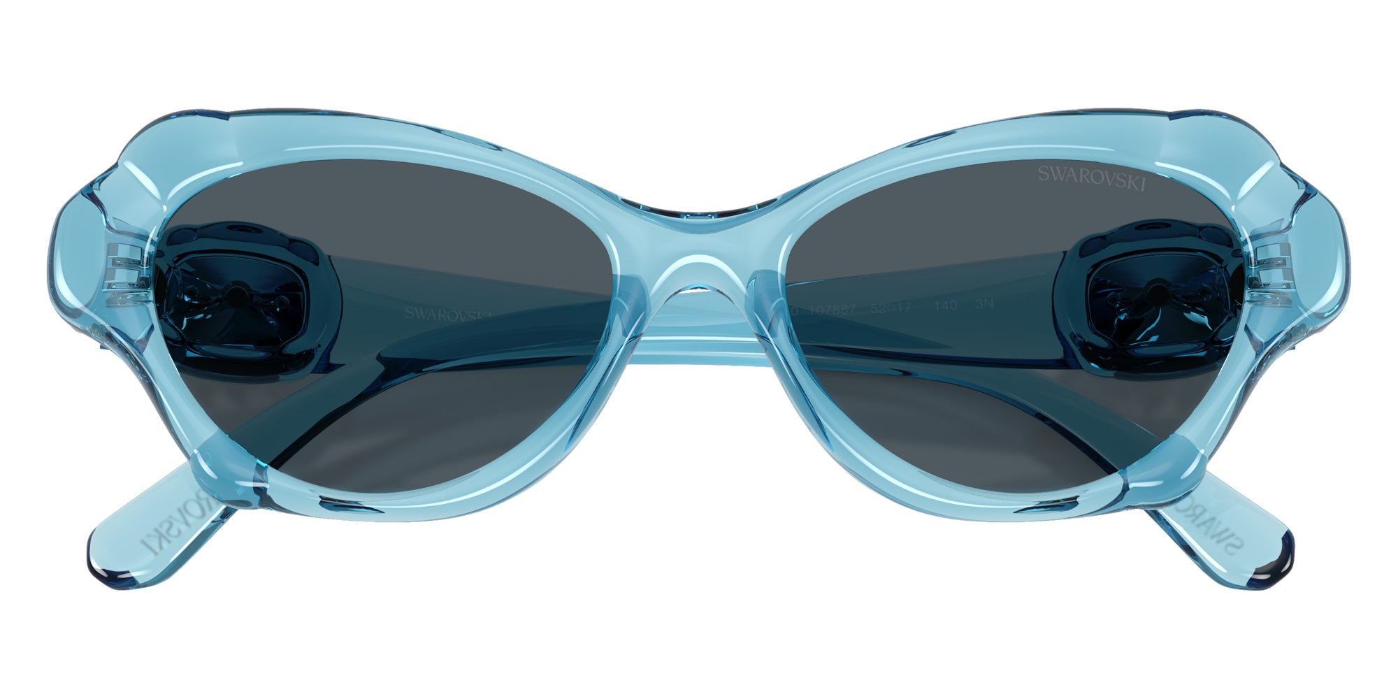 Swarovski SK6050 107887 52 - Transparent Light Blue / Dark Gray #id:sk6050107887_s:102120