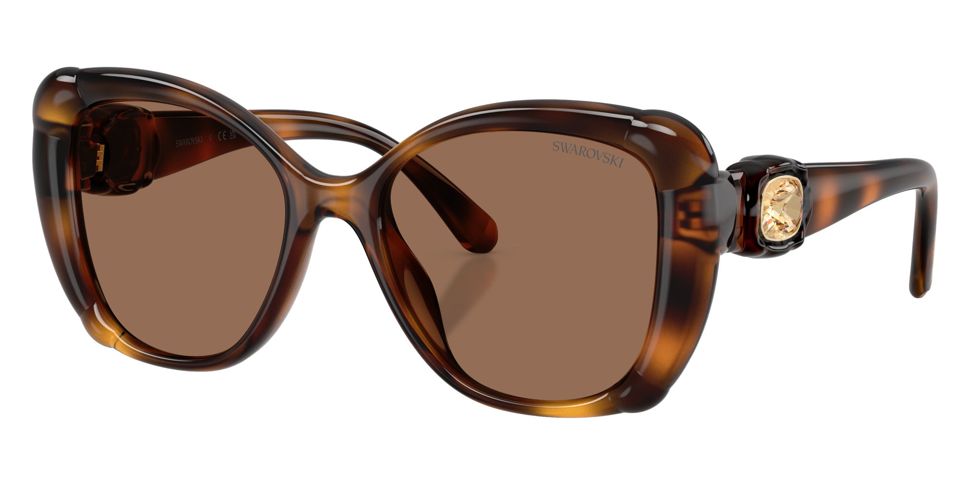 Swarovski SK6051U 100273 53 - Havana / Dark Brown #id:sk6051u100273_s:100105