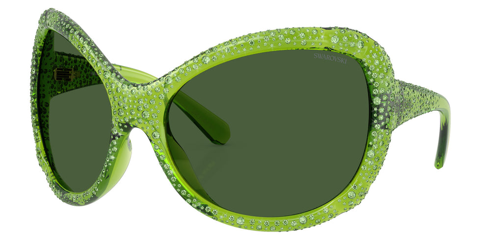 Swarovski SK6052 108971 72 - Transparent Green / Dark Green #id:sk6052108971_s:104105