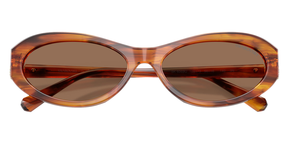 Swarovski SK6069U 109173 56 - Striped Havana / Dark Brown #id:sk6069u109173_s:106120