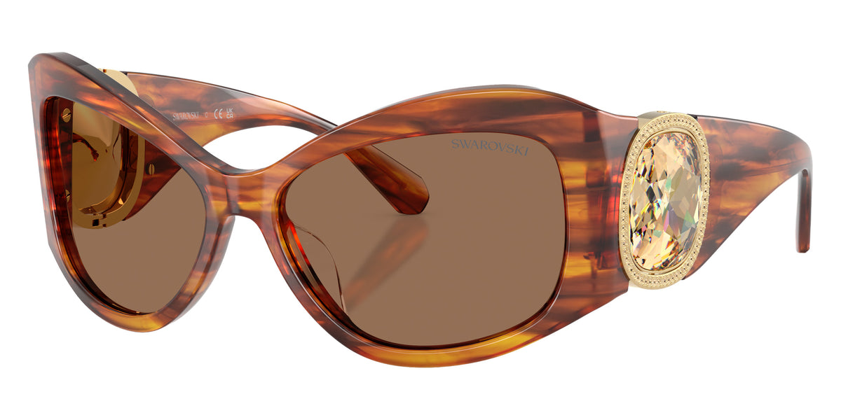Swarovski SK6074U 109173 58 - Striped Havana / Dark Brown #id:sk6074u109173_s:102105