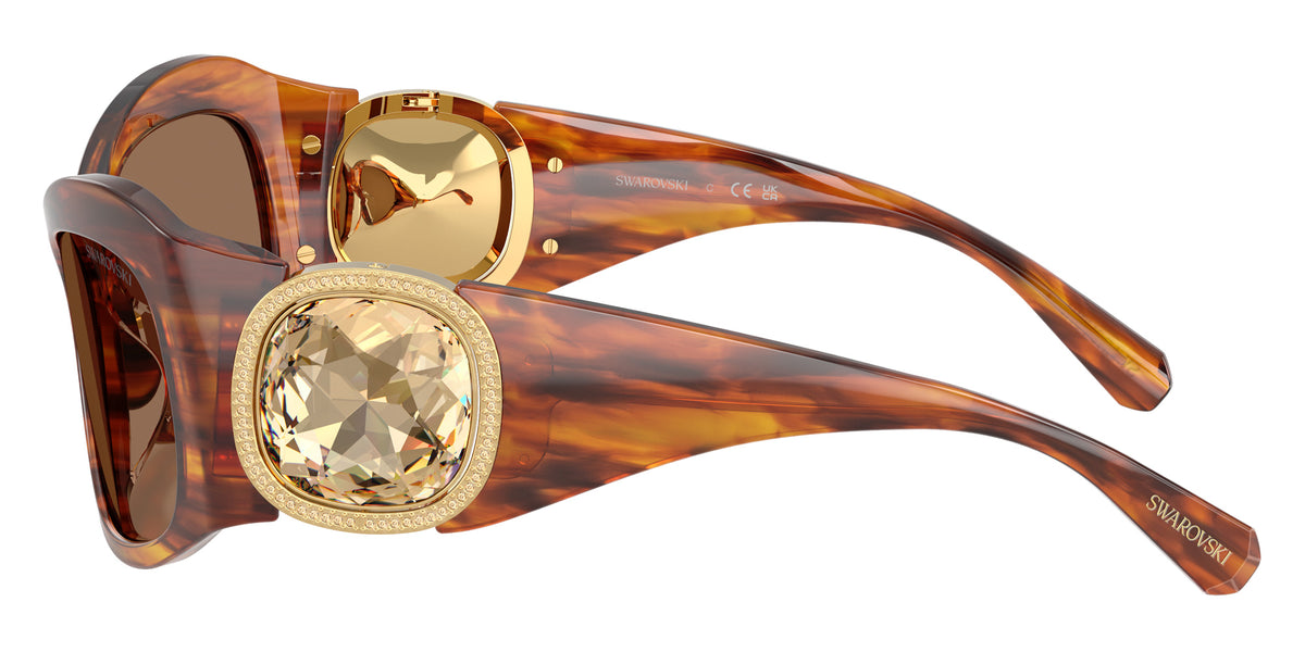 Swarovski SK6074U 109173 58 - Striped Havana / Dark Brown #id:sk6074u109173_s:102110