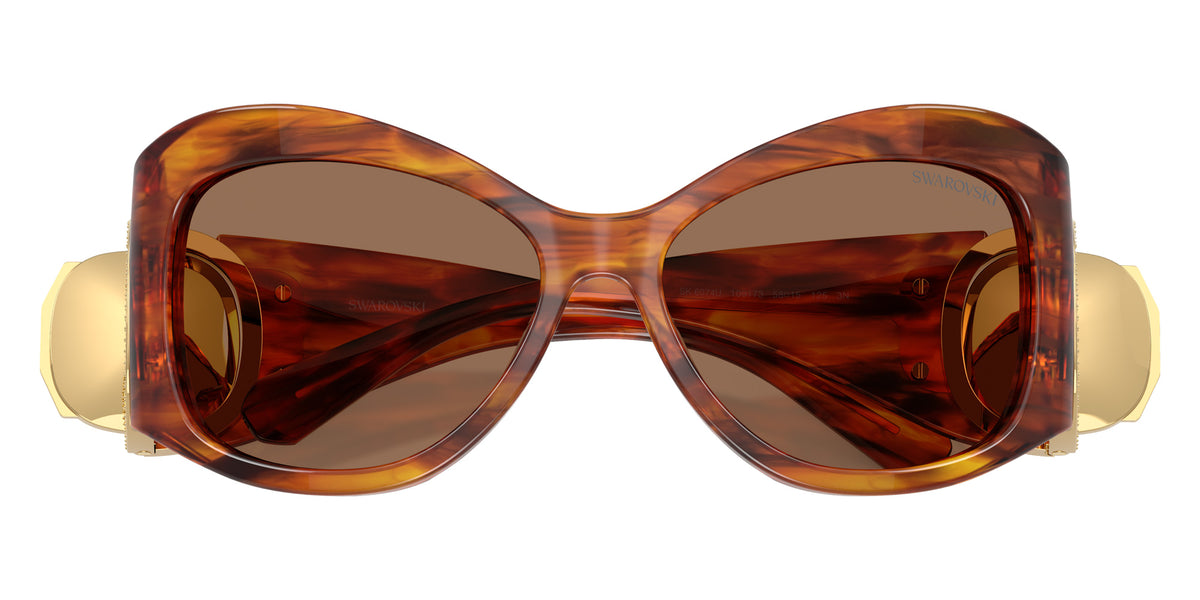 Swarovski SK6074U 109173 58 - Striped Havana / Dark Brown #id:sk6074u109173_s:102120