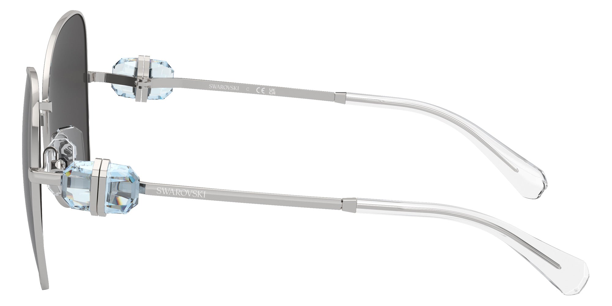Swarovski SK7002 400187 57 - Silver / Dark Gray #id:sk7002400187_s:100110