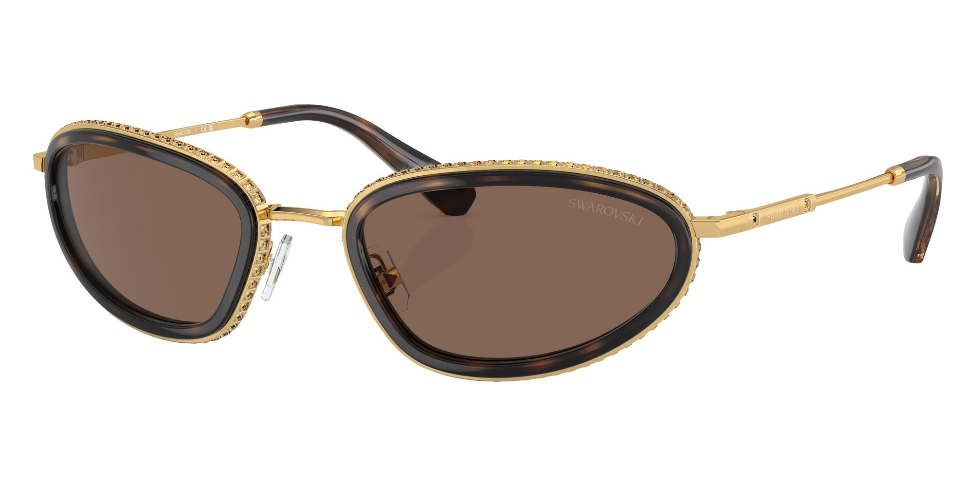 Swarovski SK7004 400473 55 - Gold/Black / Dark Brown #id:sk7004400473_s:100105