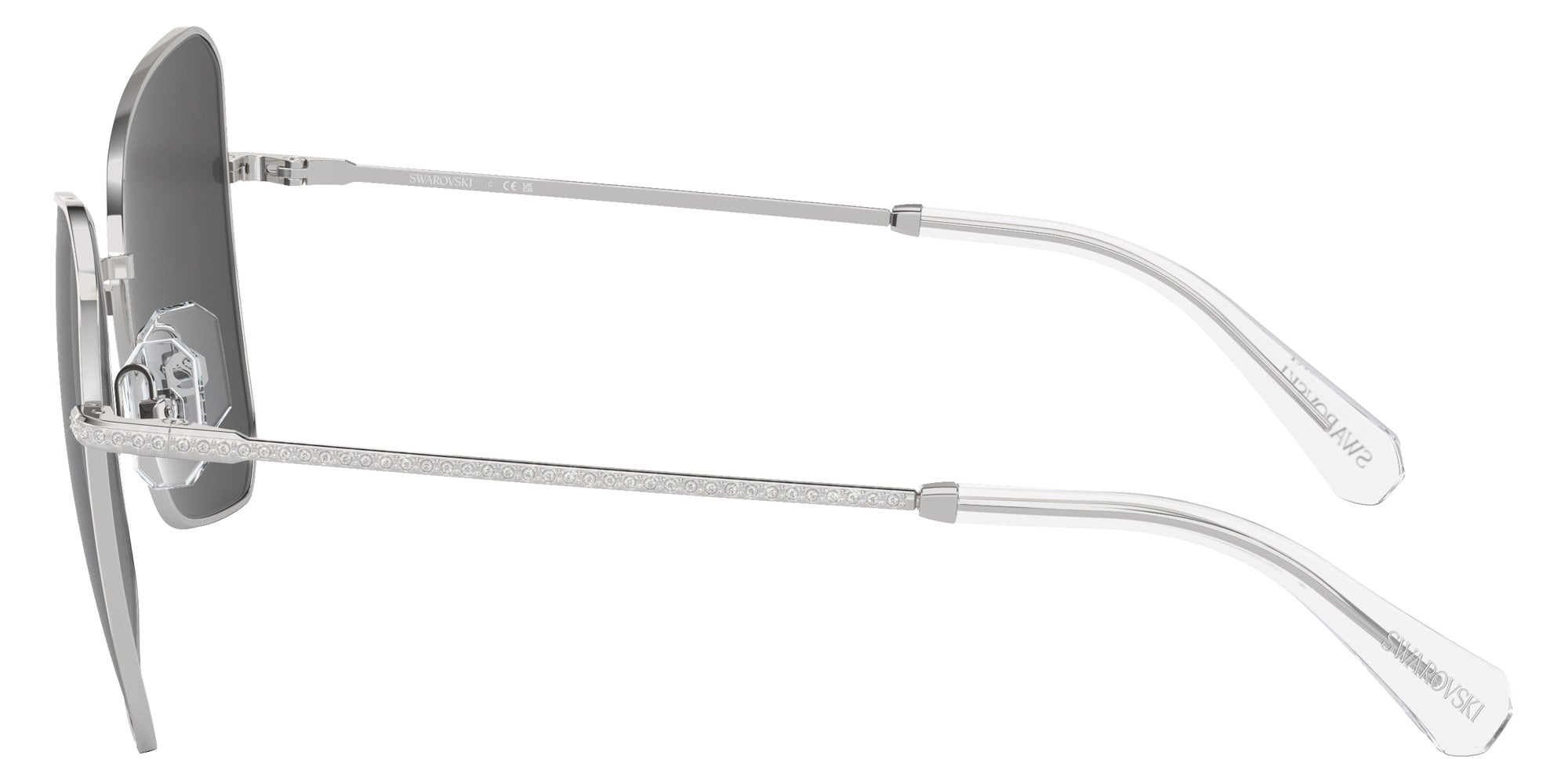 Swarovski SK7008 400187 57 - Silver / Dark Gray #id:sk7008400187_s:100110