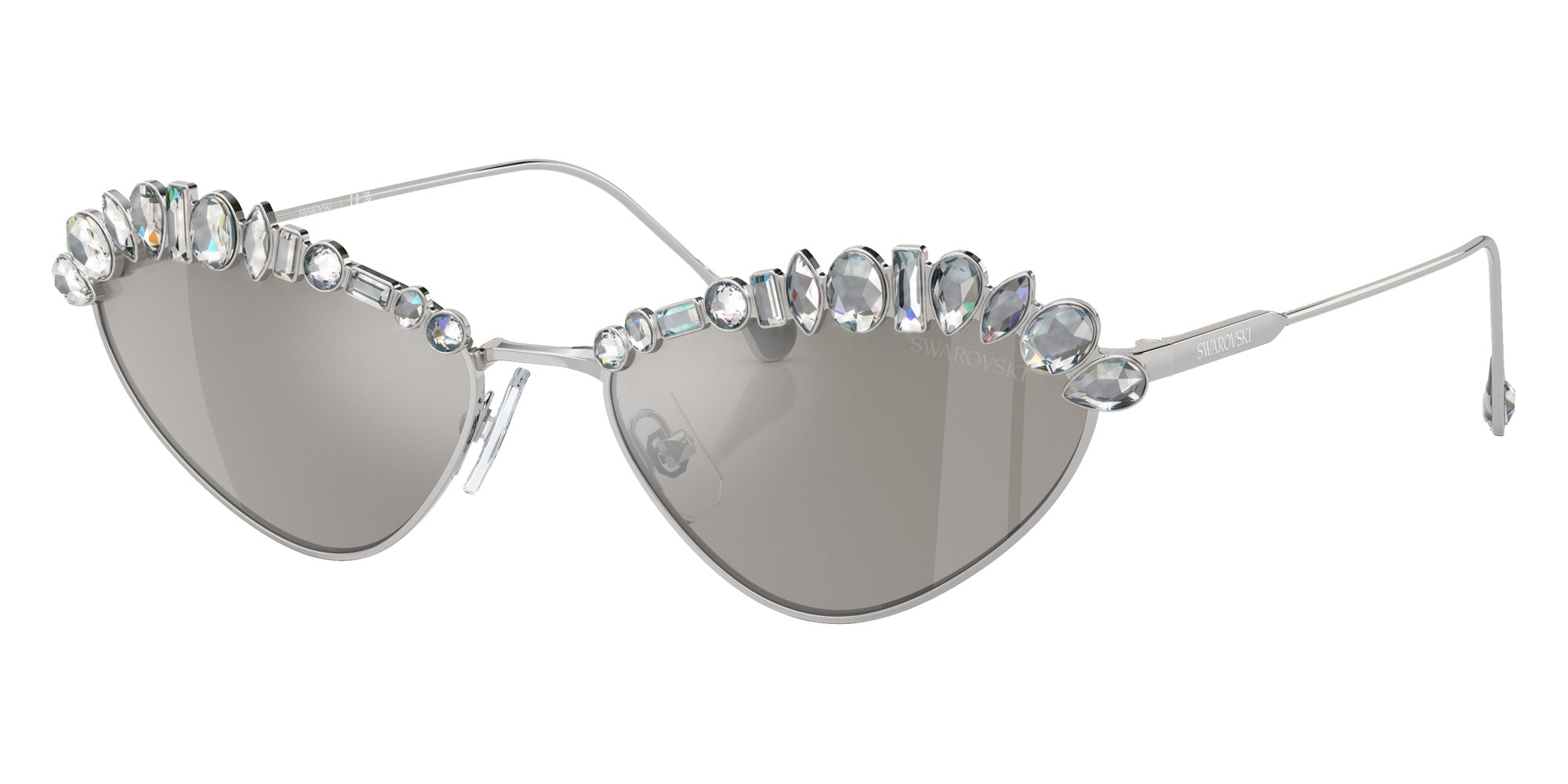 Swarovski SK7009 40016G 55 - Silver / Light Gray Mirrored Silver #id:sk700940016g_s:100105