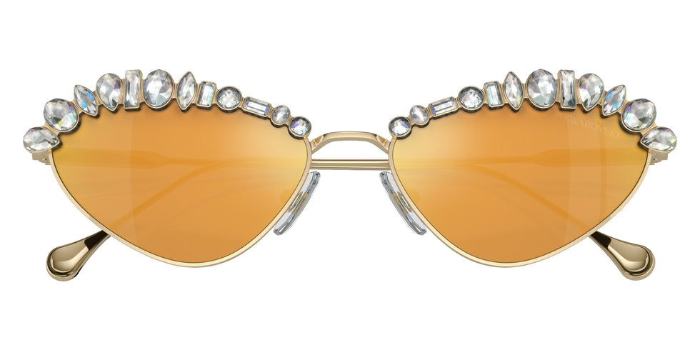 Swarovski SK7009 40137P 55 - Pale Gold / Brown Mirrored Gold #id:sk700940137p_s:104120