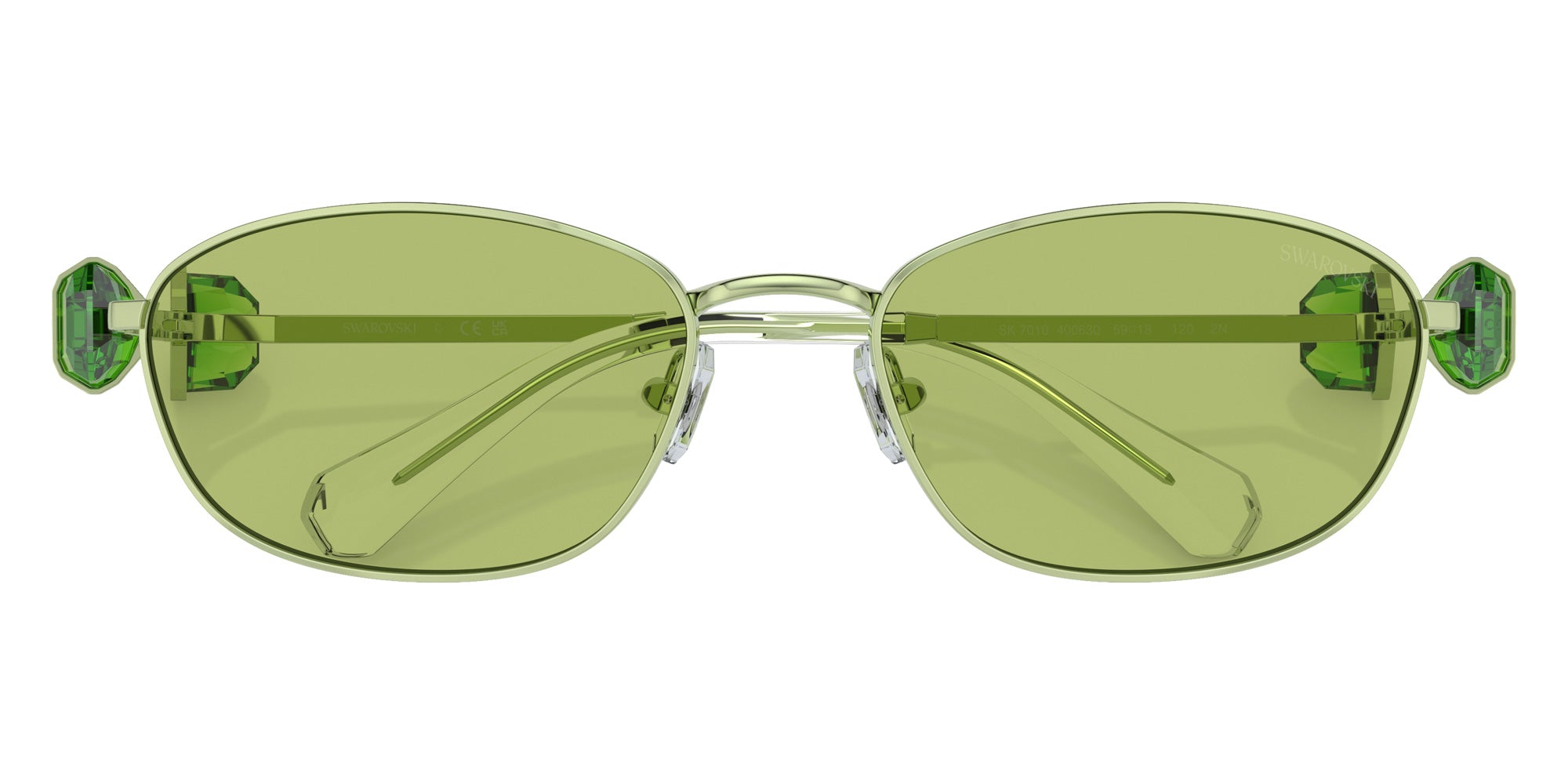 Swarovski SK7010 400630 59 - Green / Light Green Mirrored Silver Internal #id:sk7010400630_s:102120