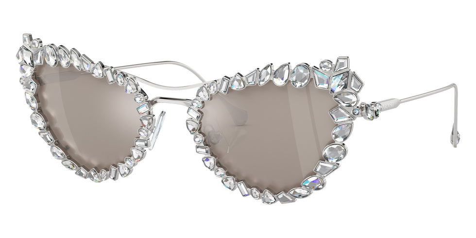 Swarovski SK7011 4001AP 56 - Silver / Clear Mirrored Real Platinum #id:sk70114001ap_s:102105