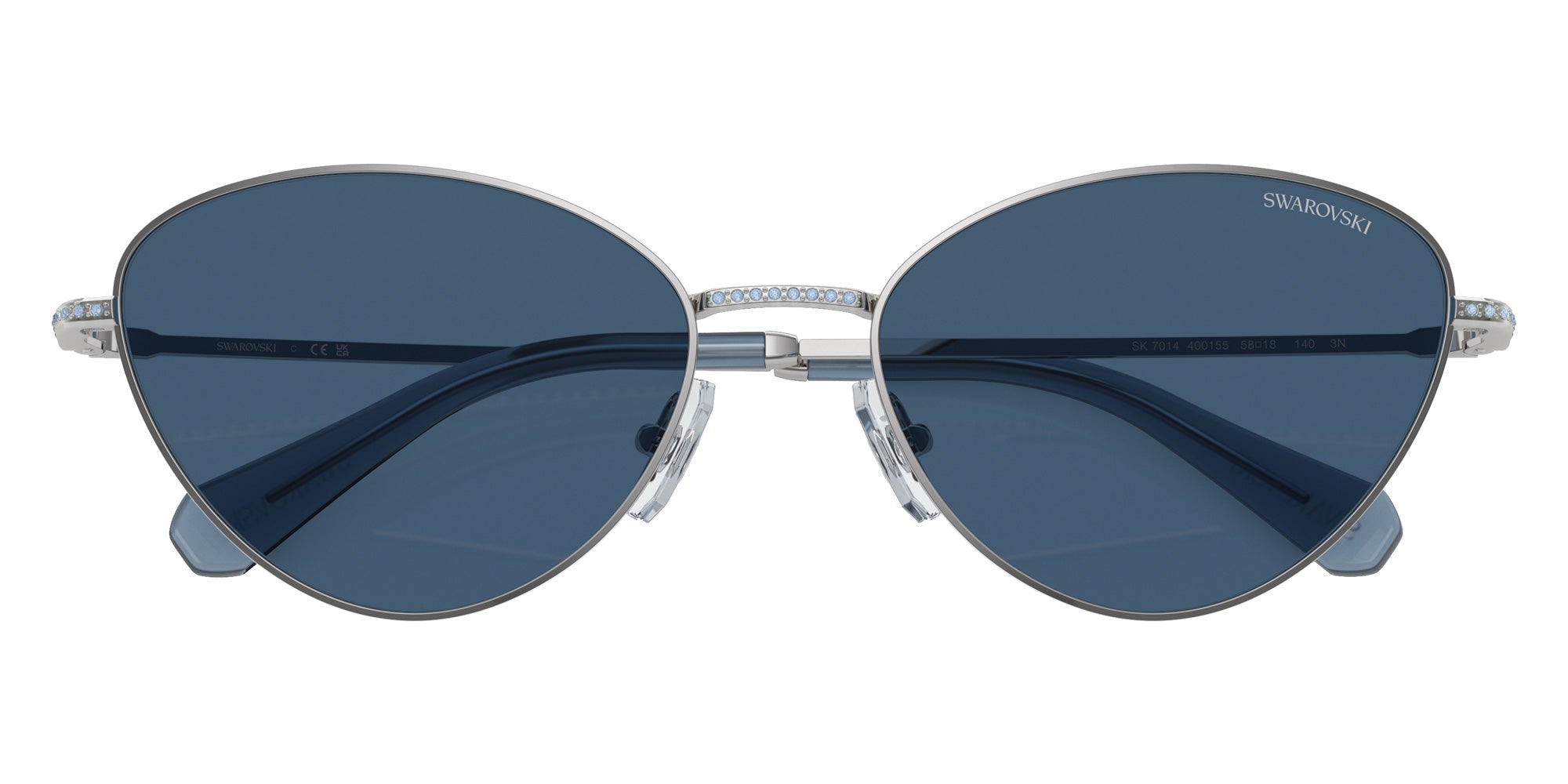 Swarovski SK7014 400155 58 - Silver / Dark Blue #id:sk7014400155_s:100120