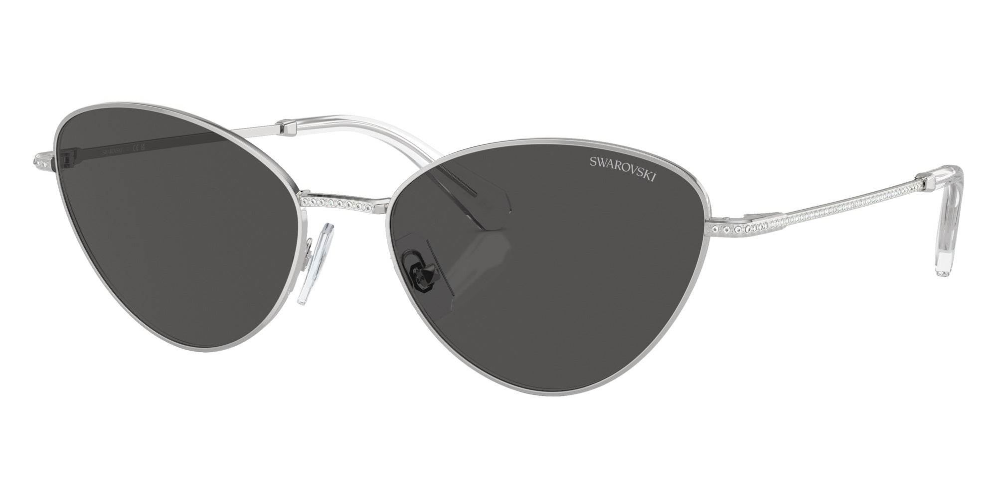 Swarovski SK7014 400187 58 - Silver / Dark Gray #id:sk7014400187_s:102105