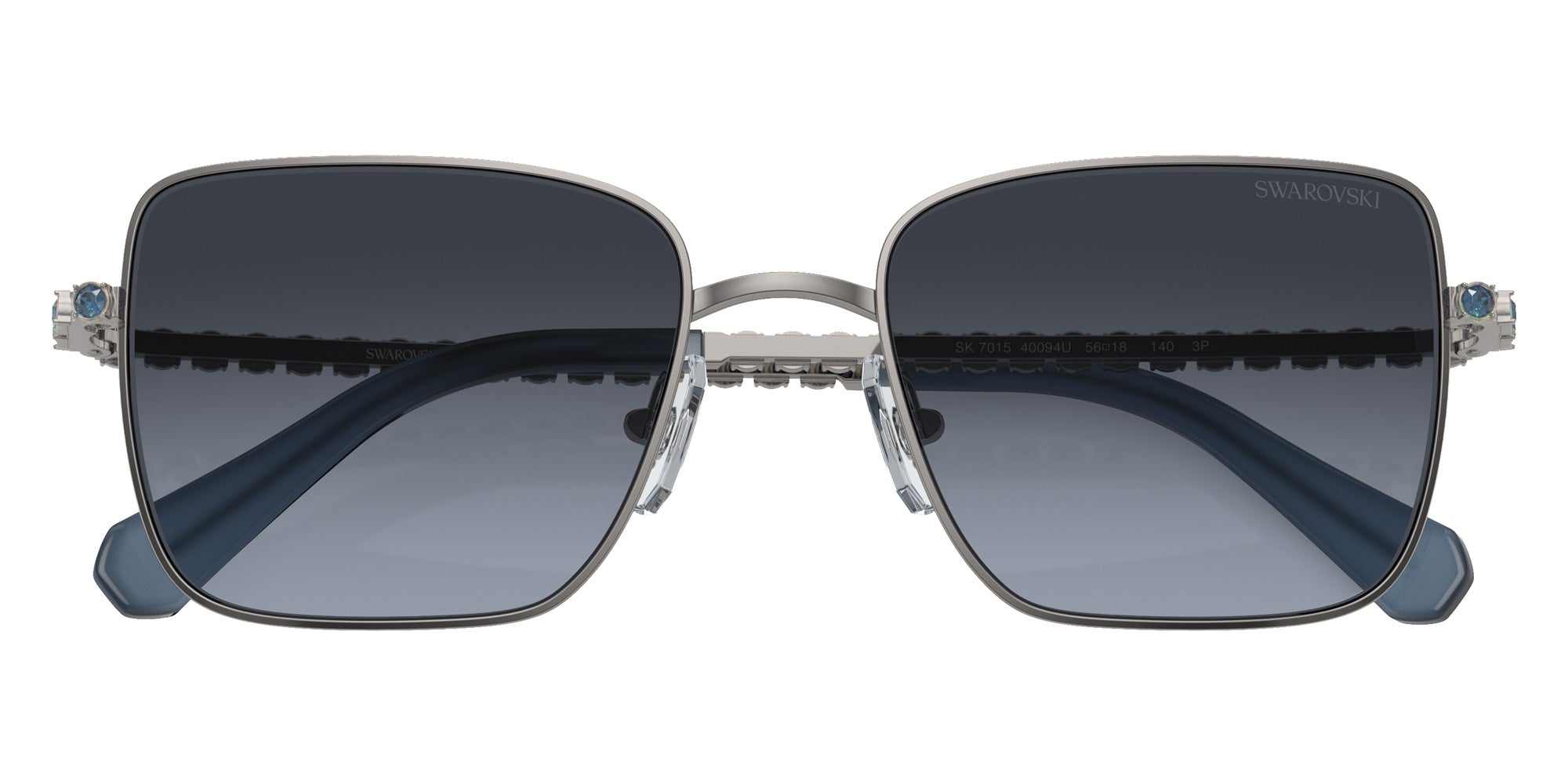 Swarovski SK7015 40094U 53 - Gunmetal / Polarized Blue Gradient #id:sk701540094u_s:112120