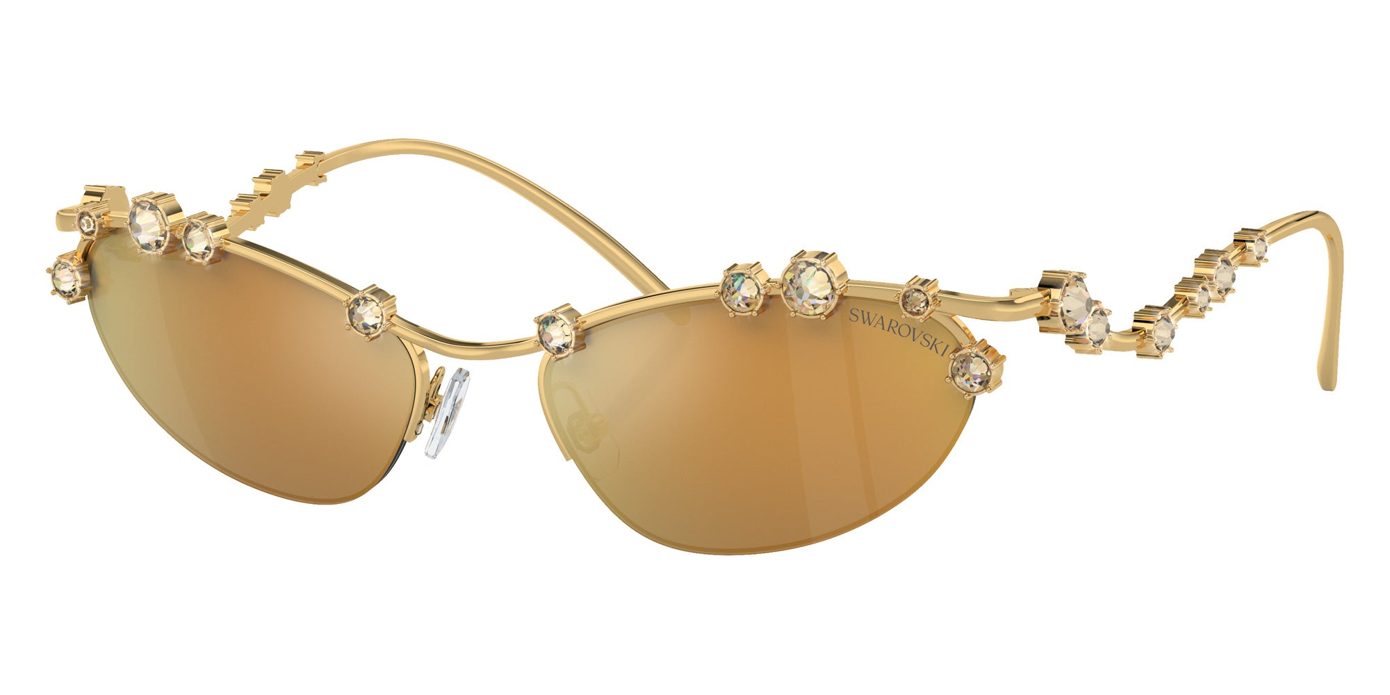 Swarovski SK7016 40047P 56 - Gold / Brown Mirrored Gold #id:sk701640047p_s:100105
